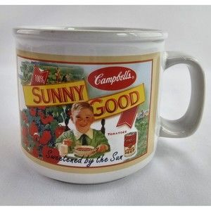 ❤️Campbell's Soup Mug Tomato is a Fruit! Sunny Good Sweetened by the Sun 2005